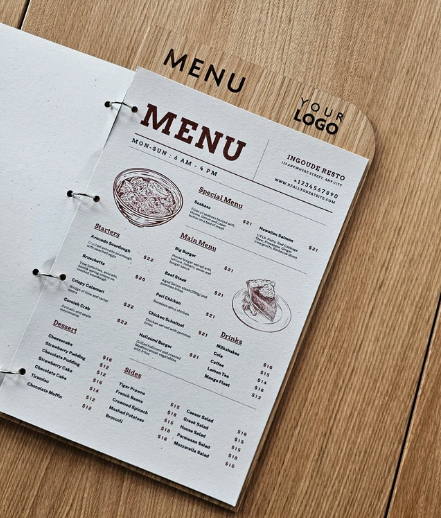 Gray portamenu con anelli in legno per fogli formato a4, supporto menu inciso, cartella menu ristorante, pannello menu, libro menu, copertina menu personalizzata, copertina menu bevande Schermata_2025-03-21_alle_19.00.39.png