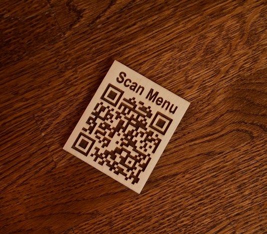 Saddle Brown Cartello codice QR in legno con testo personalizzato, menu touchless codice QR, scansione menu QR, menu codice QR personalizzato, cartello menu codice QR Screenshot2025-03-22alle14.48.01.png