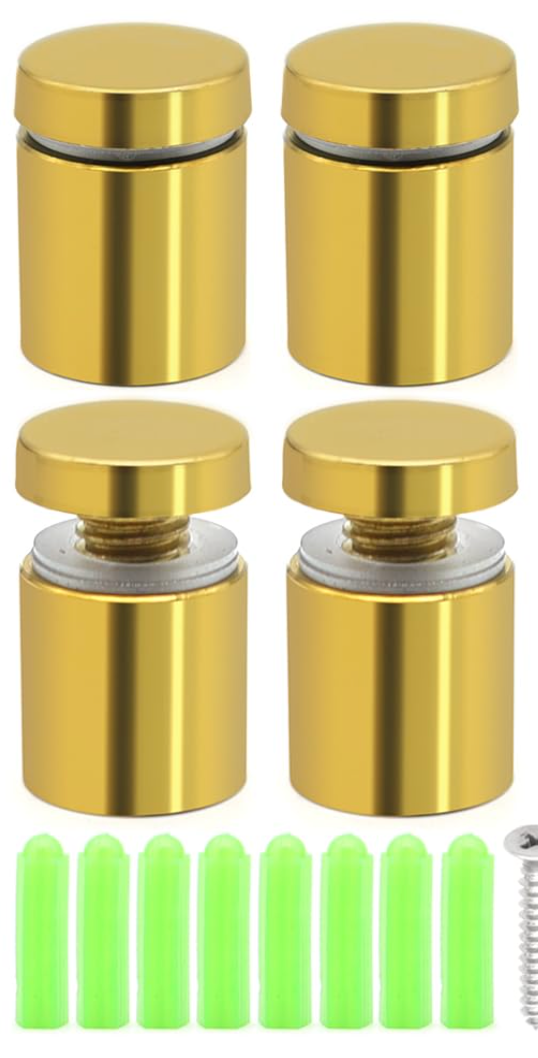 Dark Khaki Viti Distanziatrici  4 Pezzi in oro Inox 19 x 25 mm Pubblicità Vetro Distanziatore Vite di Vetro per Cartelloni Pubblicità, oro Screenshot2025-03-28alle16.23.13.png