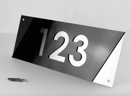 Light Gray Targa con numeri civici moderni – Targhe per indirizzi in acciaio – Indirizzo di casa contemporaneo – Targhe in metallo personalizzate –30x15cm Screenshot2025-03-29alle19.00.54.png
