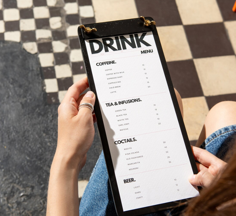 Light Gray portamenu industriale 11x28cm nero per fogli, supporto menu inciso, cartella menu ristorante, pannello menu, libro menu, copertina menu personalizzata, copertina menu bevande Screenshot_2025-03-21_alle_17.10.47.png