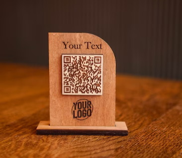 Saddle Brown cavalierino per menu su QR con incisione del logo, supporto per menu touchless, supporto per codice QR in legno, display per menu da bar, supporto per cartello per ristorante, cocktail bar Screenshot_2025-03-27_191928.png