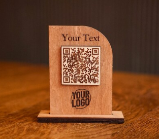 Dark Olive Green cavalierino per menu su QR con incisione del logo, supporto per menu touchless, supporto per codice QR in legno, display per menu da bar, supporto per cartello per ristorante, cocktail bar Screenshot_2025-03-27_191945.png
