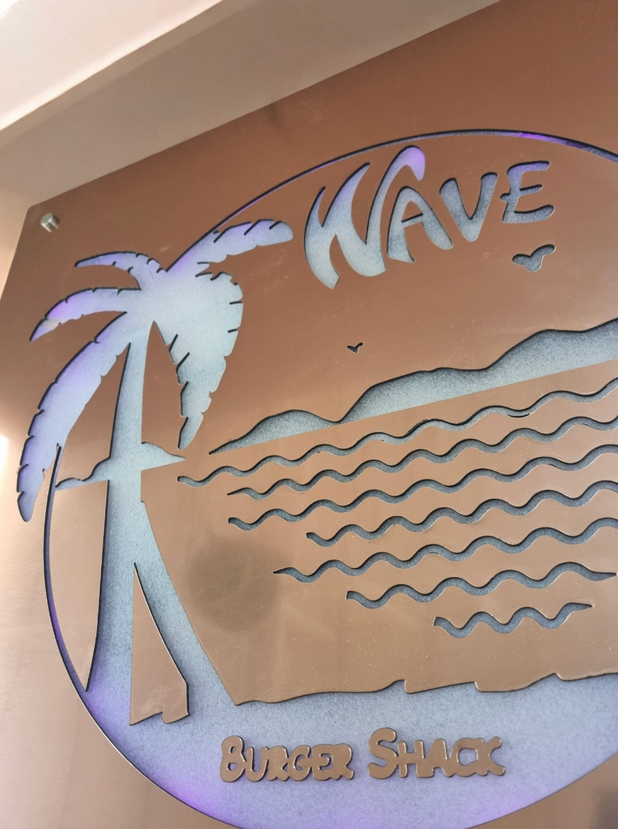 insegna personalizzata con logo aziendale retroilluminato a LED 3D, targa luminosa a LED in metallo per decorazioni e design aziendali e per uffici domestici, decorazioni murali illuminate