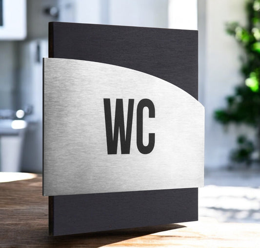 Light Gray targa  wc o con testo da parete in legno e abs acciaio per ufficio con incisione personalizzata, targa per porta personalizzata, targa, targa per nome azienda– Eleganza, Precisione e Resistenza Screenshot_2025-03-29_alle_18.41.27-Photoroom.jpg