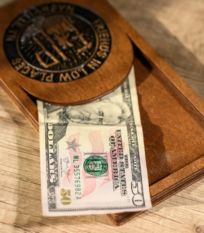 porta carte e conto in legno personalizzato con incisione laser ricevuta per gli ospiti, per ristoranti, libretto di servizio personalizzato, presentatore di assegni per server BookWood, porta fatture personalizzato