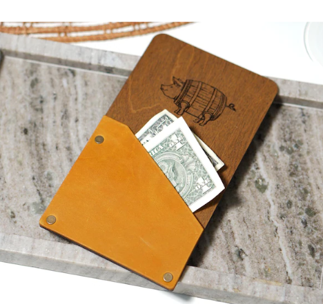 Gray porta euro e conto in legno personalizzato con incisione laser ricevuta per gli ospiti, per ristoranti, libretto di servizio personalizzato, presentatore di assegni per server BookWood, porta fatture personalizzato Screenshot_2025-04-05_185400.png