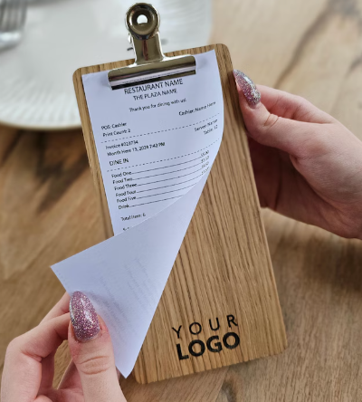 Dim Gray porta scontrino in legno con pinza piccola personalizzato con incisione laser ricevuta per gli ospiti, per ristoranti, libretto di servizio personalizzato, presentatore di assegni per server BookWood, porta fatture personalizzato Screenshot_2025-04-05_190035.png