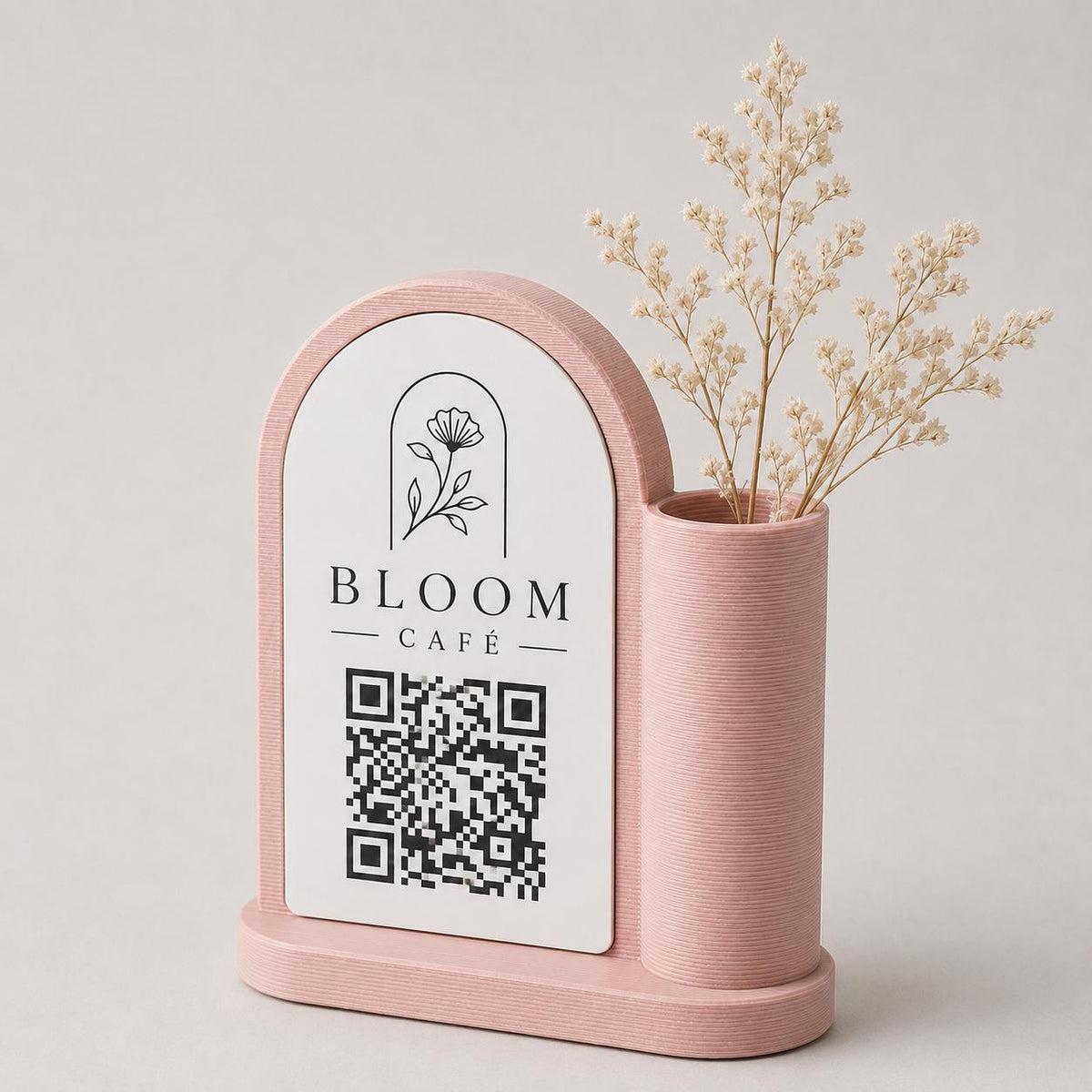 Set centrotavola portafiori con QR Code personalizzato per ristoranti – immagine 9