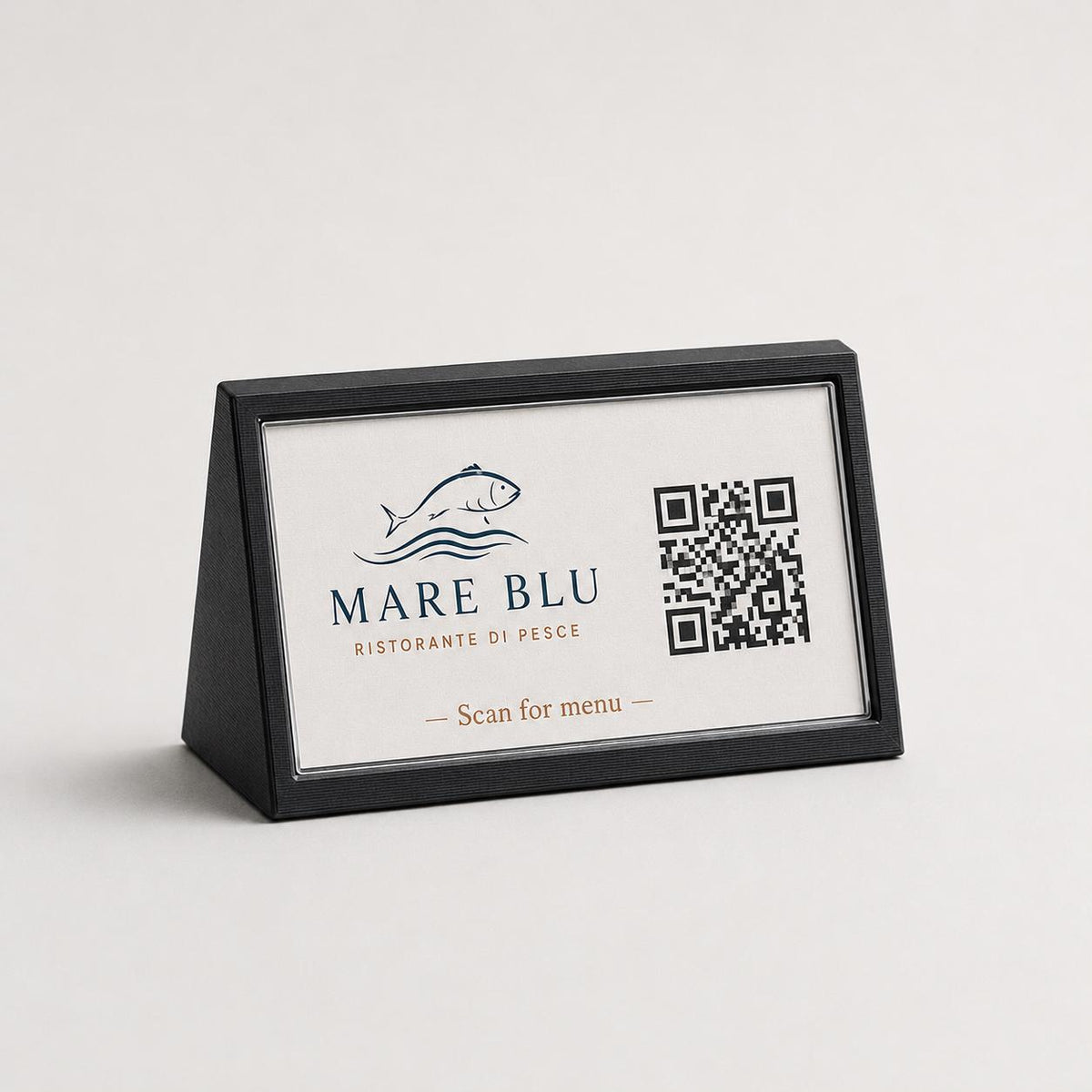 Porta QR Code da Tavolo verde salvia qr code intercambiabile per Ristoranti | Supporto Biglietto Visita Personalizzabile| Espositore Menu QR