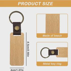 25 pezzi Portachiavi in Legno Personalizzato con Logo, Ciondolo Chiavi Sagomato per B&B Hotel e Agriturismo incisione laser legno