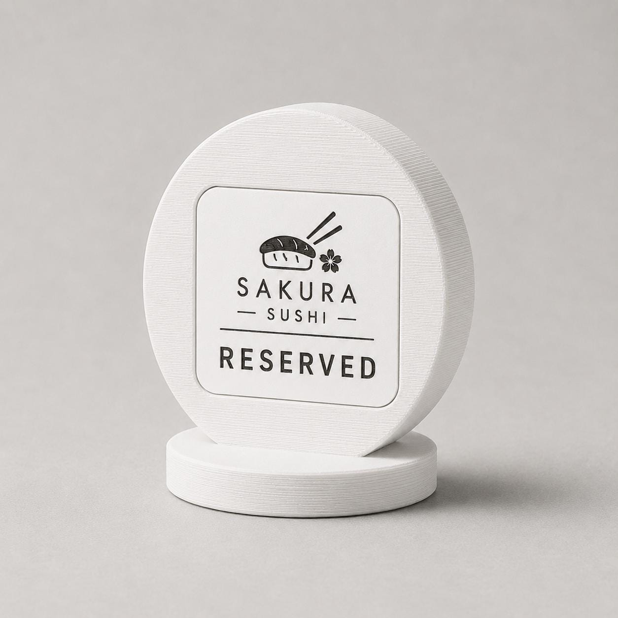 Segnatavolo Reserved personalizzato per ristorante