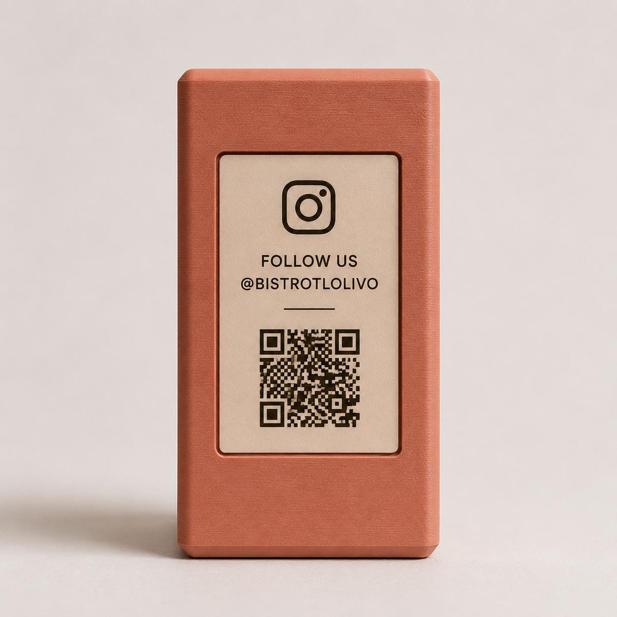 Totem QR Code linea POP rosa Personalizzato per Ristorante e Bar Segnatavolo Menu Digitale Display QR 3d