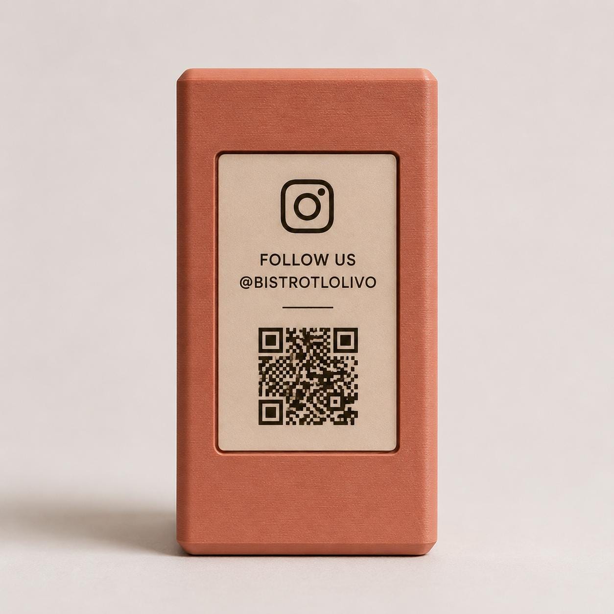 Totem QR Code linea POP bianco Personalizzato per Ristorante e Bar Segnatavolo Menu Digitale Display QR 3d