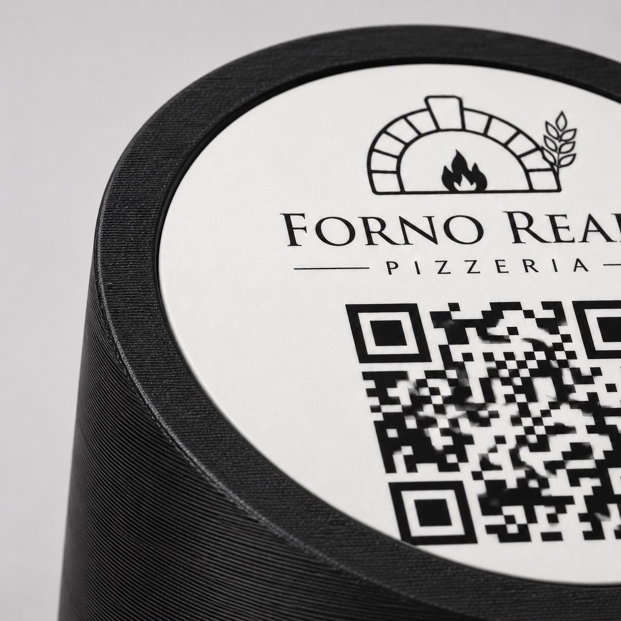 menu 3d qr code Linea MONO giallo Personalizzato per Ristorante e Bar Segnatavolo Menu Digitale Display QR 3d