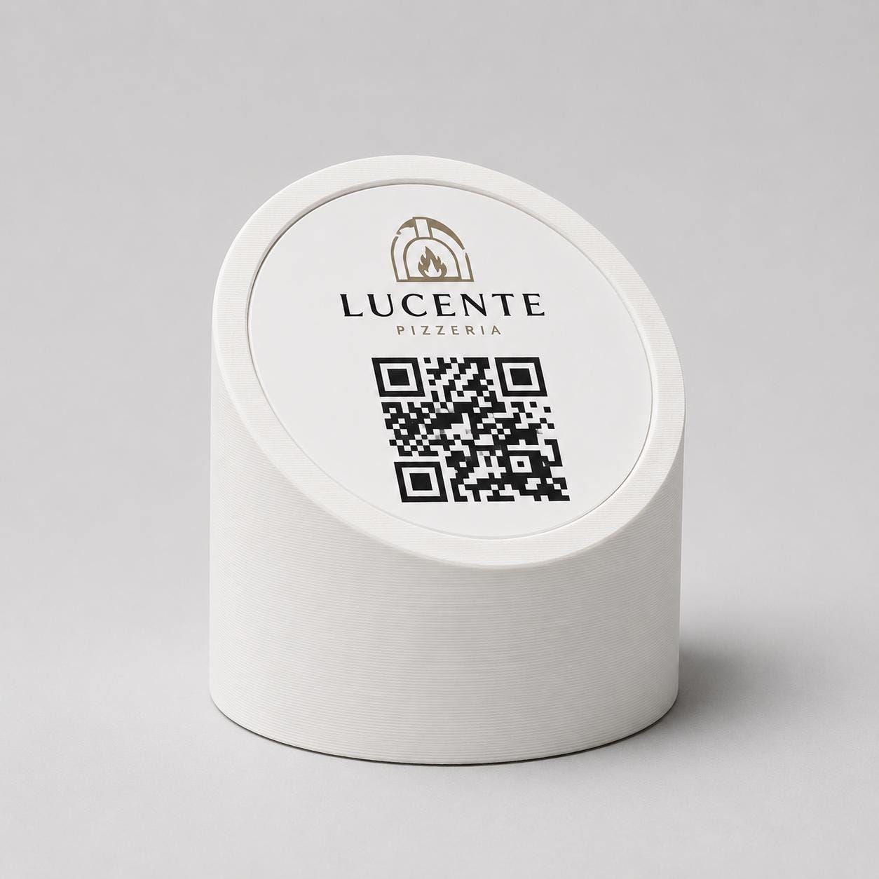 menu 3d qr code Linea MONO giallo Personalizzato per Ristorante e Bar Segnatavolo Menu Digitale Display QR 3d