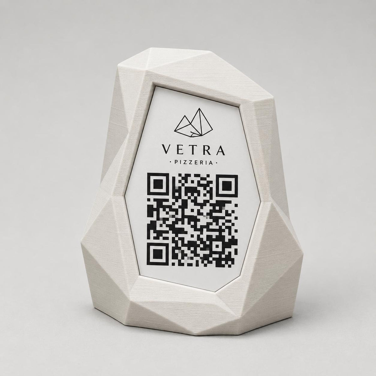 Set supporti QR Code Low-Poly personalizzati in stampa 3D per ristoranti – immagine 10