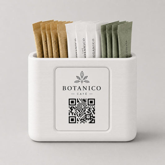 Portabustine da zucchero con QR Code personalizzato; set da 10, 20, 30 o 50 pezzi