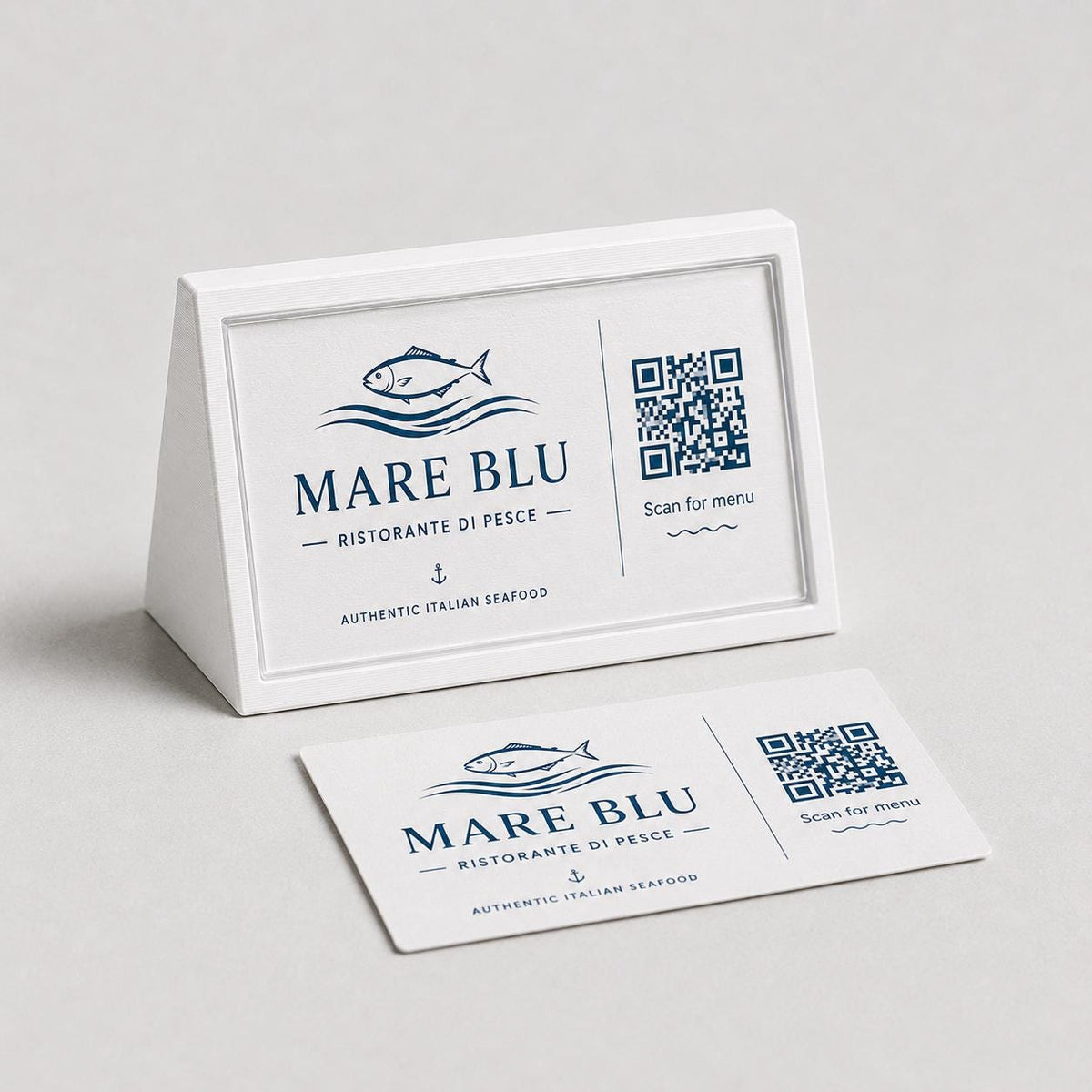 Porta QR Code da Tavolo nero qr code intercambiabile per Ristoranti | Supporto Biglietto da Visita Personalizzabile | Espositore Menu QR