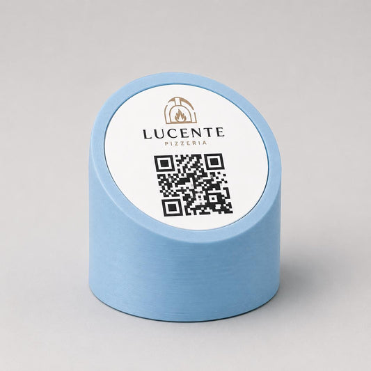 Dettaglio supporto QR Code Linea Mono stampato in 3D