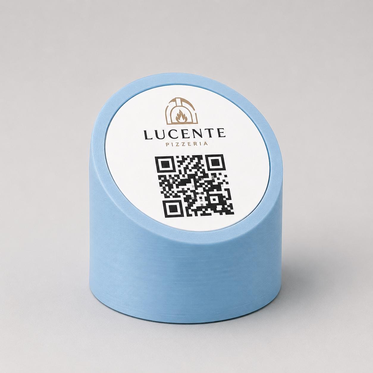 menu 3d qr code Linea MONO giallo Personalizzato per Ristorante e Bar Segnatavolo Menu Digitale Display QR 3d