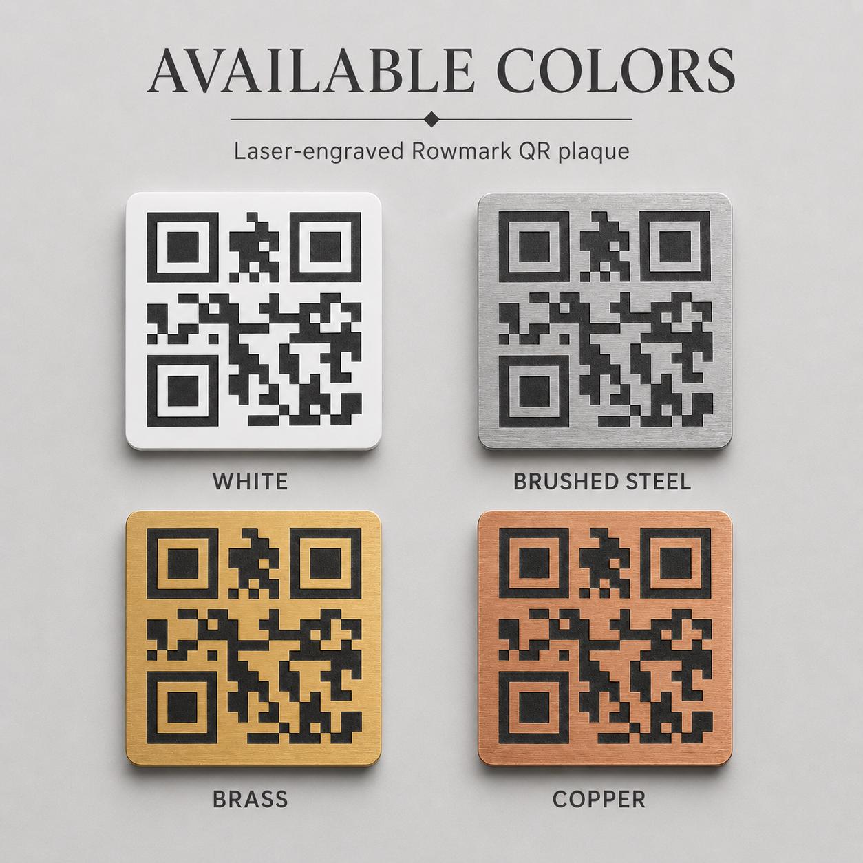 QR Code quadrato in abs effetto ottone Personalizzato | Segnaposto Ristorante Elegante | Menu Digitale Menu qr
