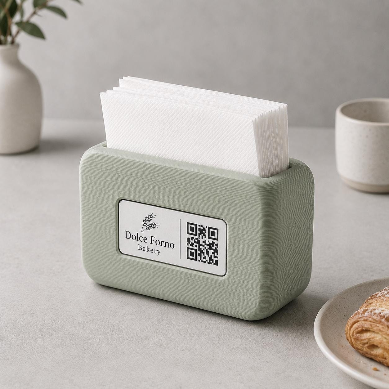 Dettaglio 6 del portatovaglioli QR Code Linea POP Bistrò personalizzato