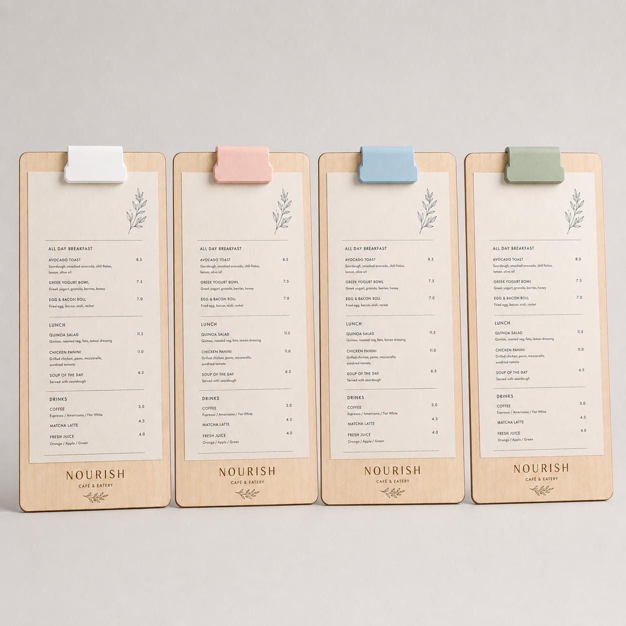 Portamenu A4 personalizzato per carta vini e drink list