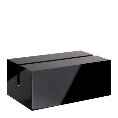 Set 10 pezzi portacarte in acrilico varie misure disponibili nero brillante con fessura per menu