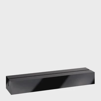 Set 10 pezzi portacarte in acrilico varie misure disponibili nero brillante con fessura per menu