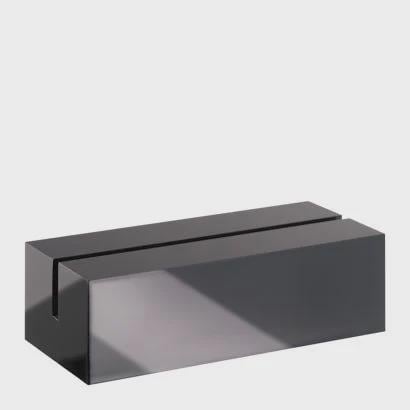 Set 10 pezzi portacarte in acrilico varie misure disponibili nero brillante con fessura per menu