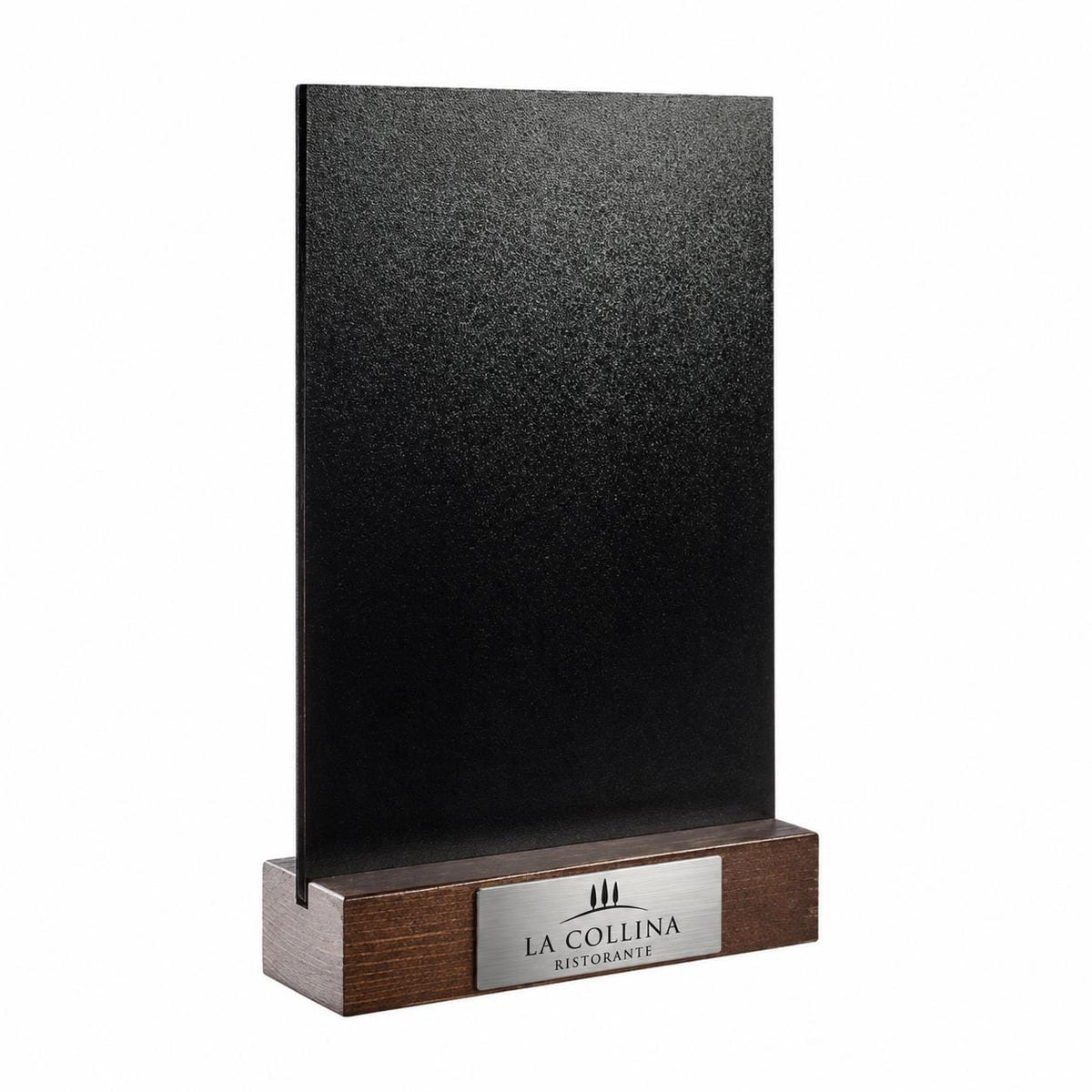 Set 10 pezzi Porta Menu Tavolo Personalizzato, Espositore 3D Legno Lavagnetta Segnatavolo Incisione Logo, Supporto Moderno Ristorante Bar