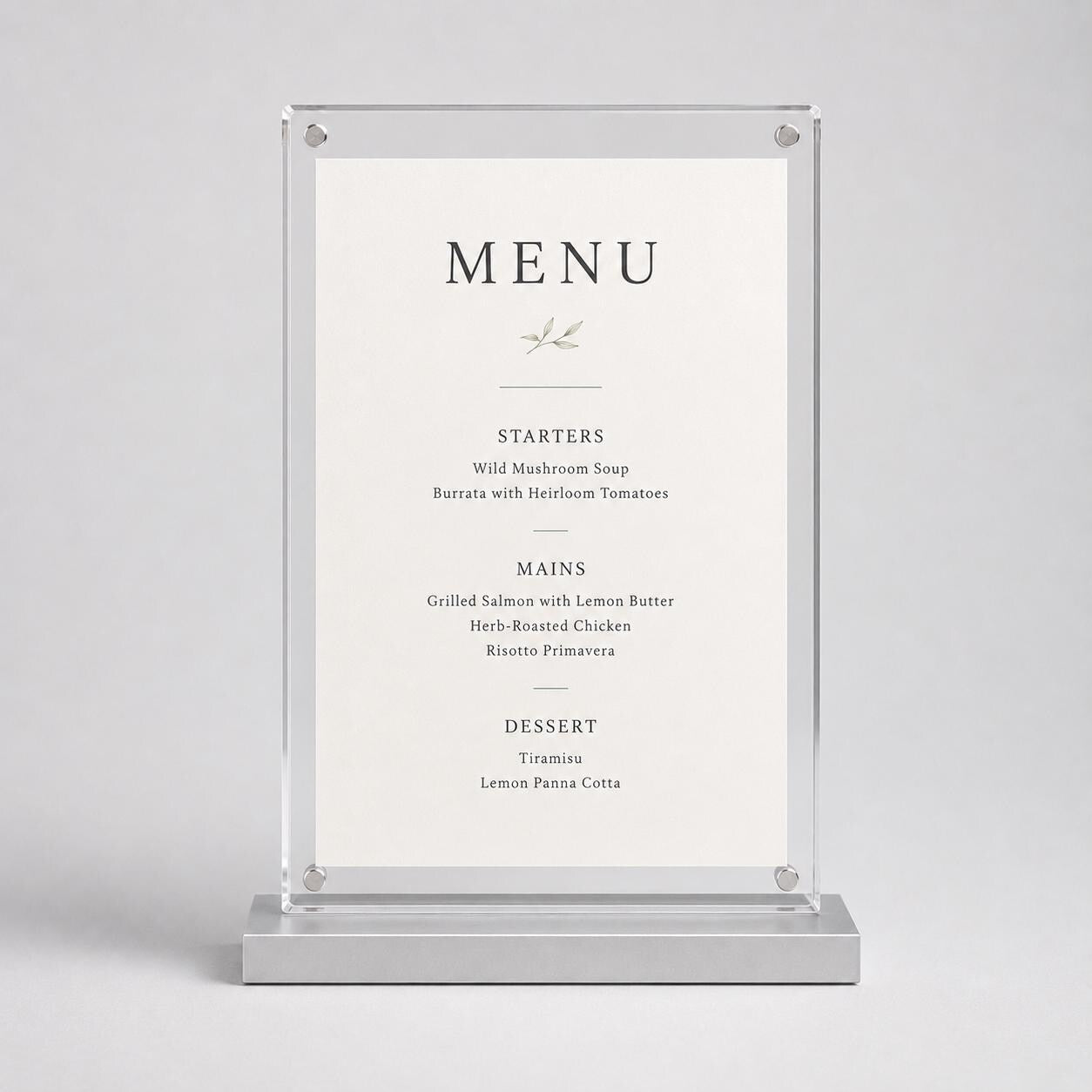 Set 12 pezzi Supporto in plexiglas da banco Personalizzato , Espositore Segnatavolo Ristorante Bar espositore in legno per prezzi