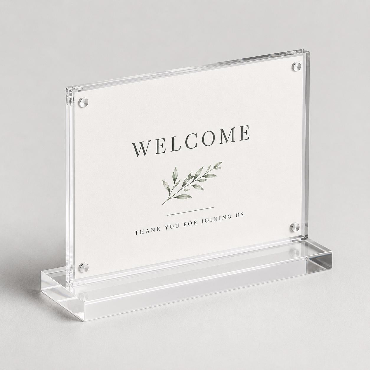 Set 12 pezzi Supporto orizzontale in plexiglas da banco Personalizzato Espositore Segnatavolo Ristorante Bar espositore in legno per prezzi
