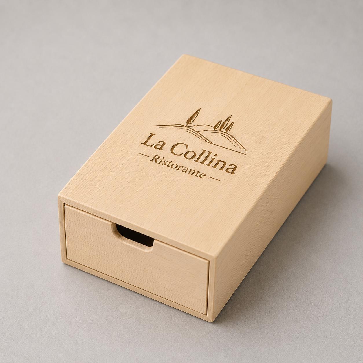 Scatola in Legno Naturale con Cassetto Estraibile (20x10x5 cm) – Ideale per Fai da Te, Decoupage e Organizer