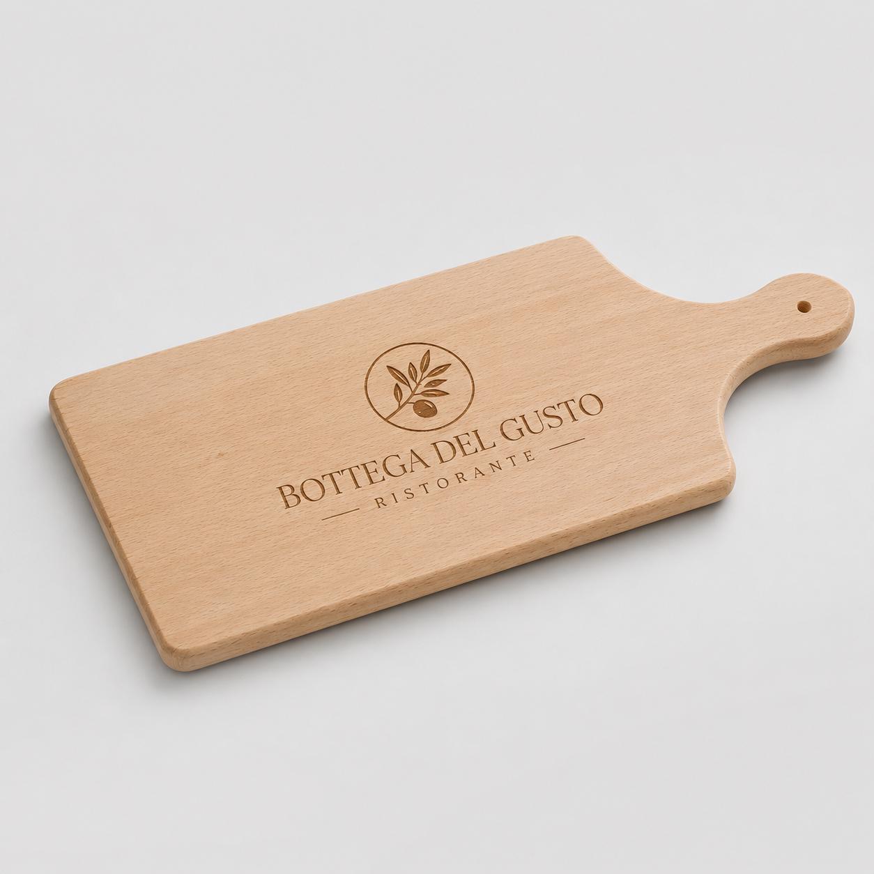 Tagliere rettangolare in faggio personalizzato 34 × 14 cm – foto prodotto 9