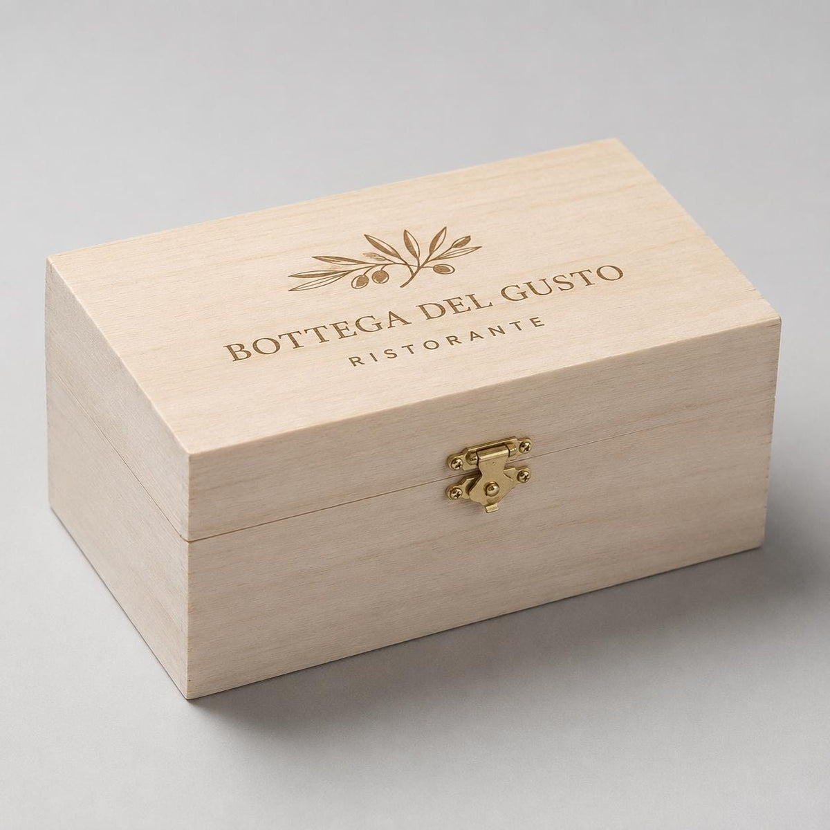 Scatola in Legno Naturale con coperchio (15X10X5,5Cm) – Ideale per Fai da Te, Decoupage e Organizer personalizzata con incisione laser