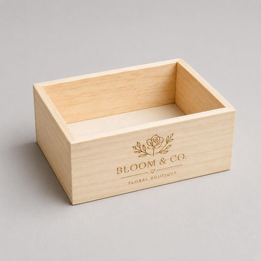 Scatole Portaoggetti Legno Grezzo, 4 Pezzi Piccole legno, 15 x 10 x 6 cm Scatole Di Legno Senza Coperchio Organizer, Artigianato
