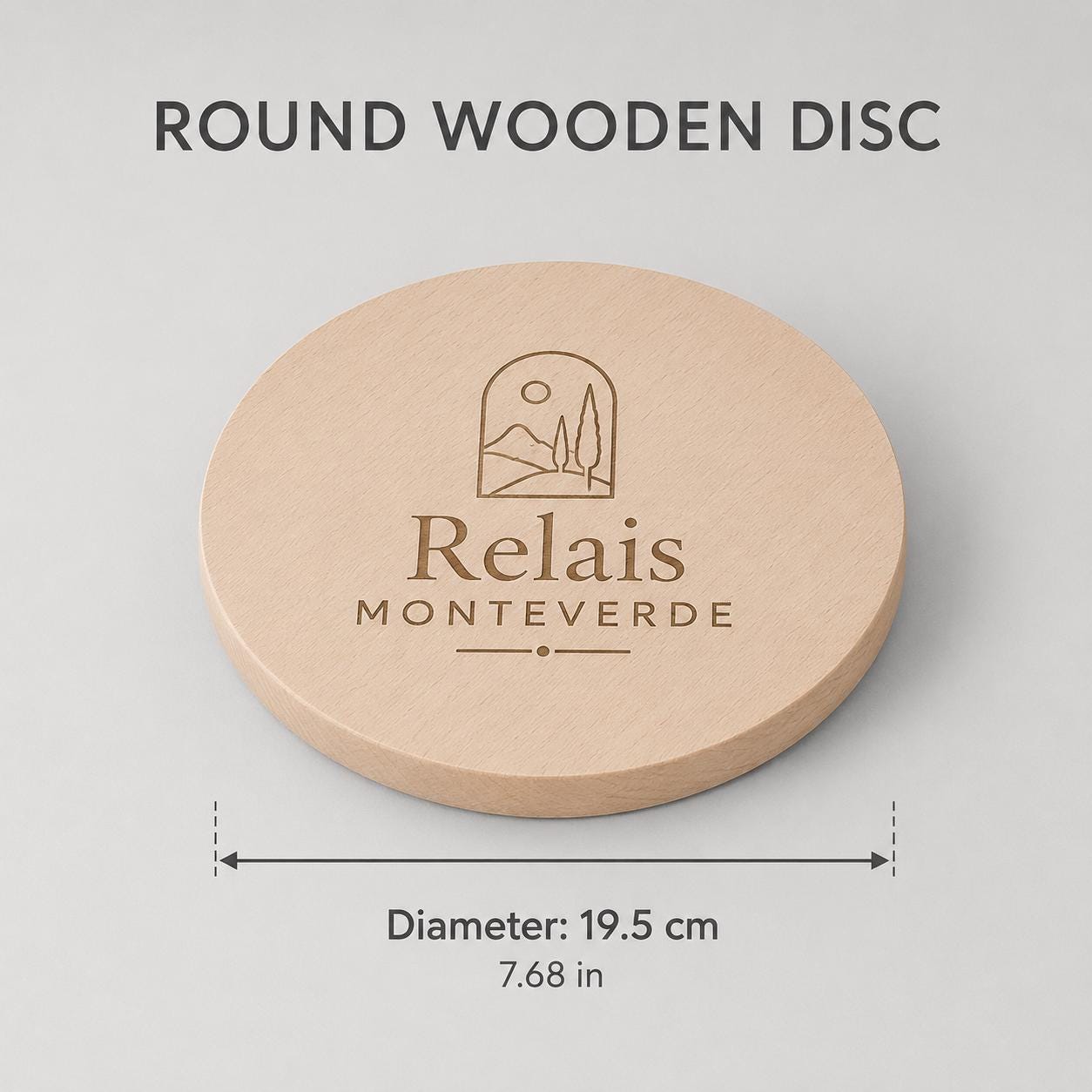 Tagliere rotondo in faggio personalizzato Ø 21,5 cm – foto prodotto 8