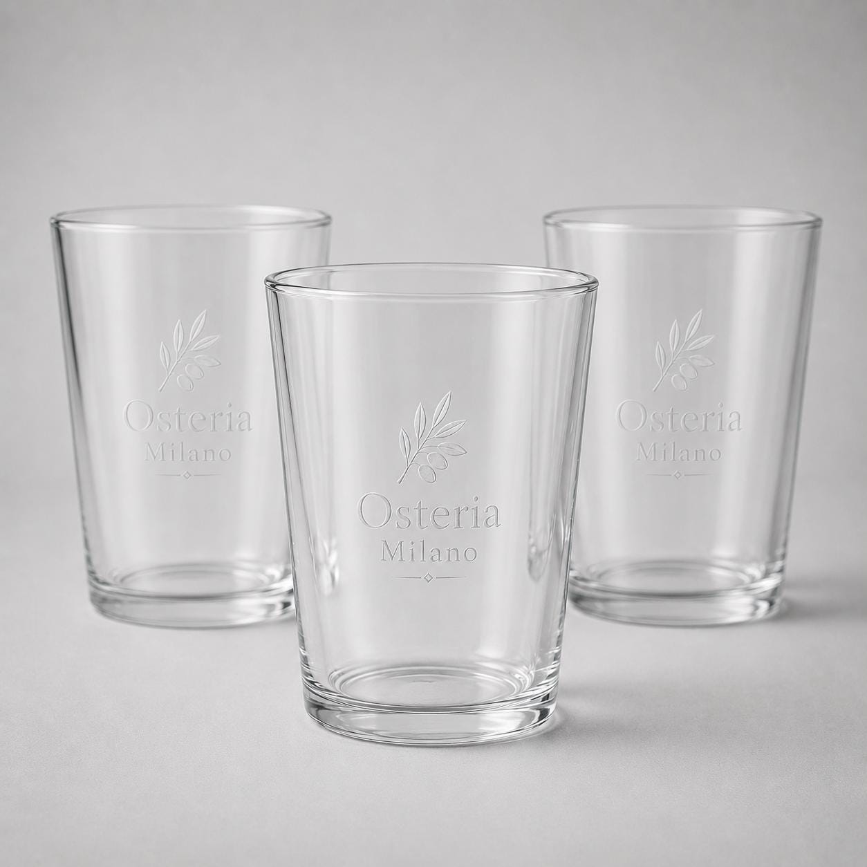 Set 12,48,96 pezzi bicchieri 50cl Personalizzati con Incisione Logo, Bicchieri in Vetro Incisi Ristorante Enoteca e Bar, bicchiere Regalo