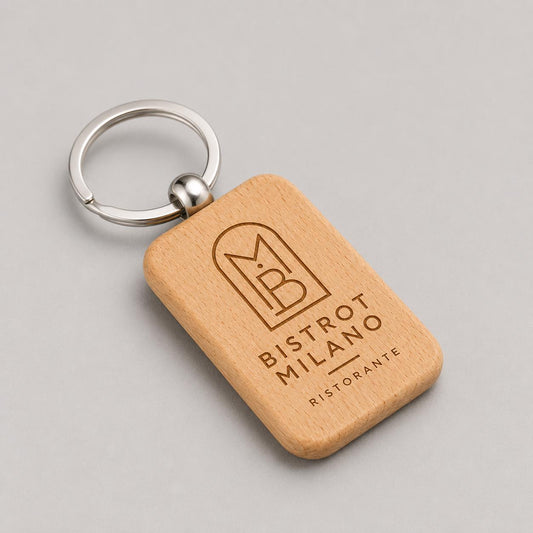 25 Pezzi Portachiavi in Legno Personalizzato incisione laser personalizzate regalo portachiavi con logo forma rettangolare per bnb hotel