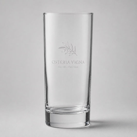 Set di 6 Bicchieri alti 29 cl in vetro - Uso professionale - Ideale per longdrink cocktails, bar discoteche locali notturni, wine bar