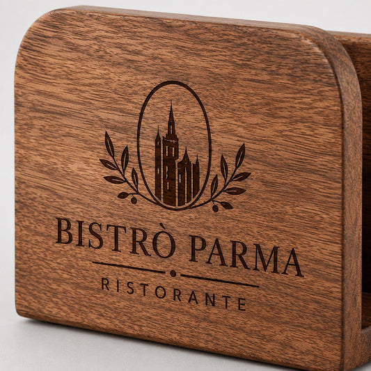 Portatovaglioli in legno di mango, per cucina, dispenser tovaglioli, casa, feste, ristoranti, hotel, bar, 13,97 cm x 6,35 cm x 10,16 cm