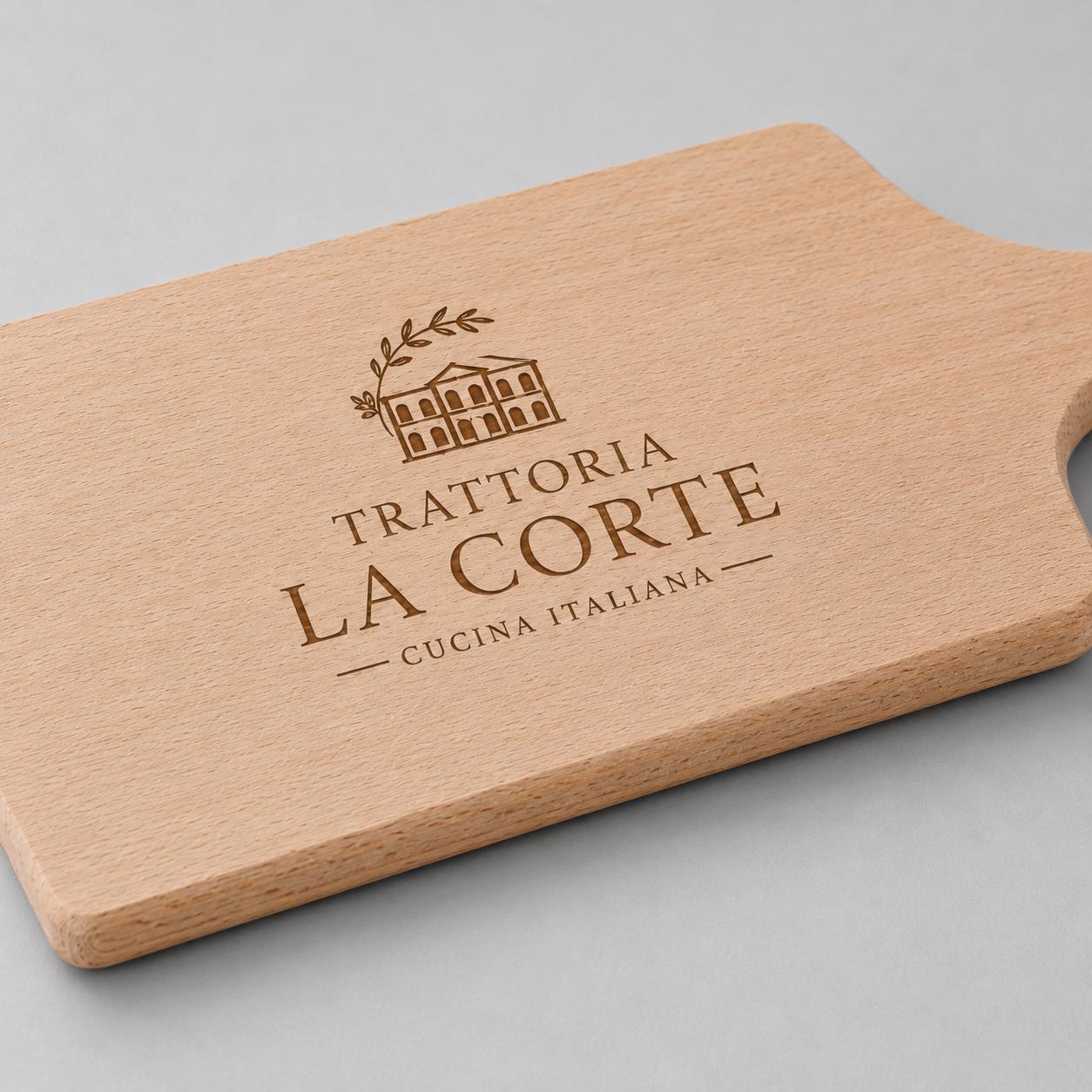 Tagliere in faggio con manico personalizzato 35 × 16 cm – vista 4