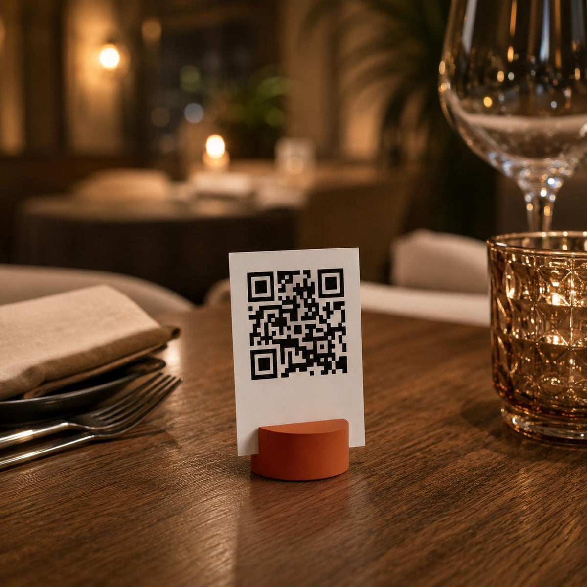 porta qr code 3d qr code Personalizzato per Ristorante e Bar Segnatavolo Menu Digitale Display QR 3d