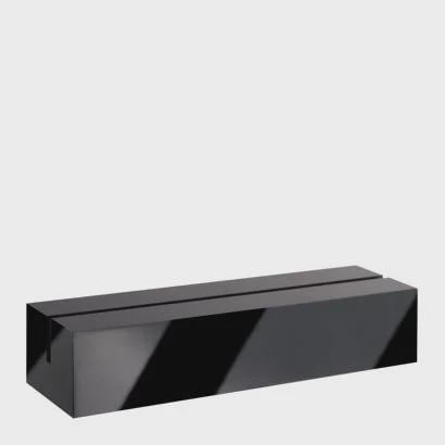 Set 10 pezzi portacarte in acrilico varie misure disponibili nero brillante con fessura per menu