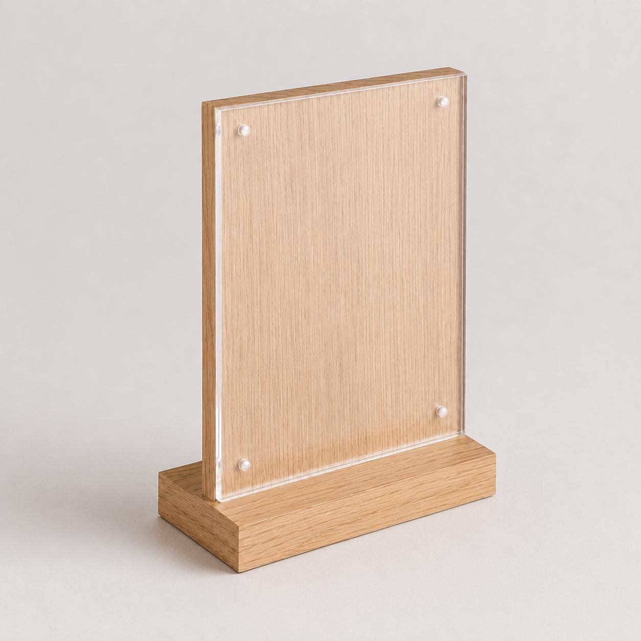 Set 10 pezzi Supporto in legno da banco Personalizzato , Espositore 3D Legno Scuro Segnatavolo Ristorante Bar espositore in legno per prezzi