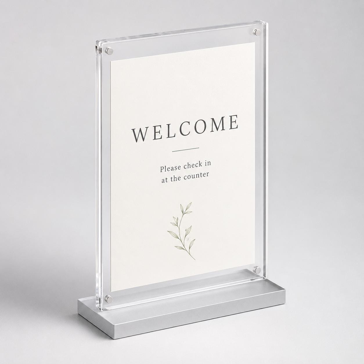 Set 12 pezzi Supporto in plexiglas da banco Personalizzato , Espositore Segnatavolo Ristorante Bar espositore in legno per prezzi