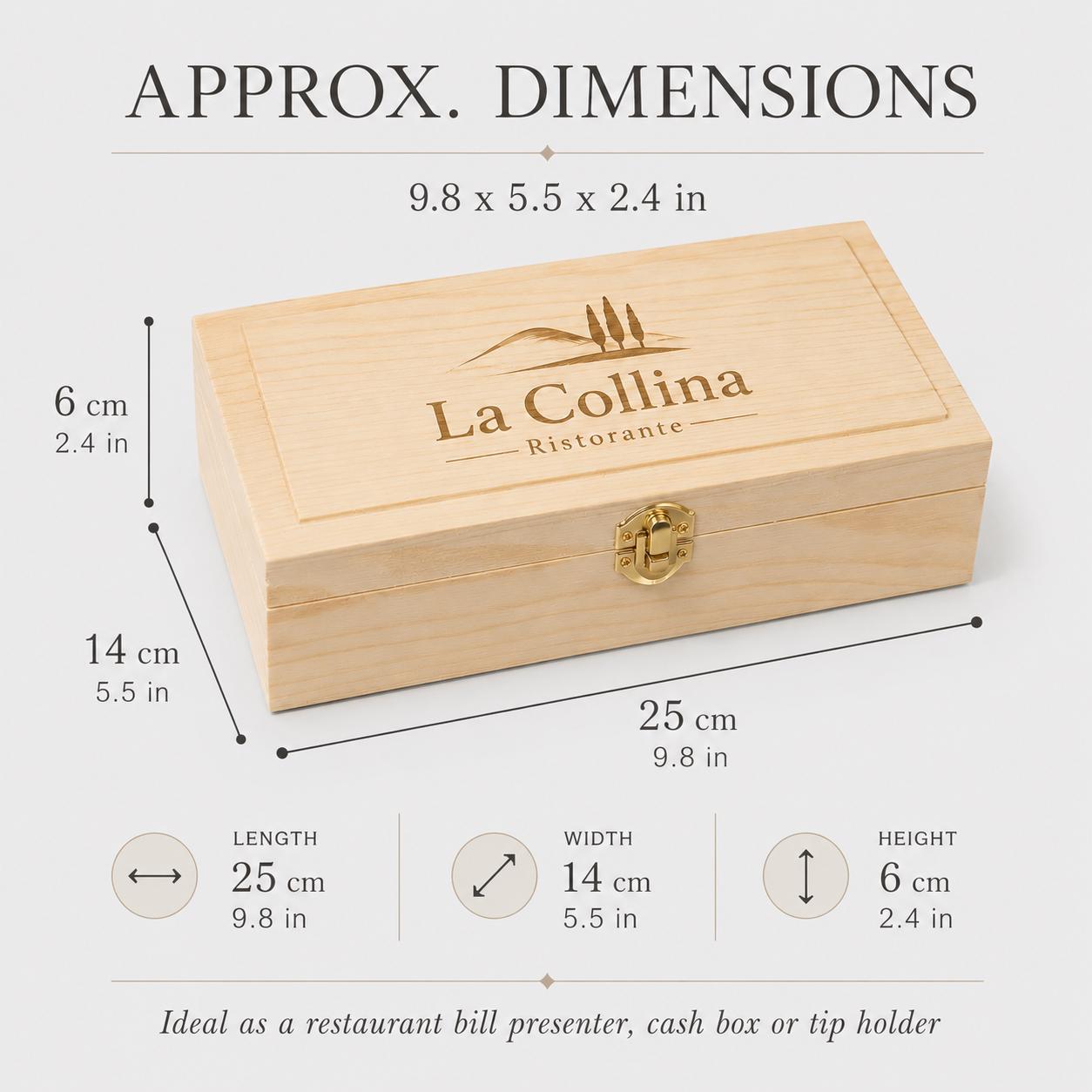 Scatola in Legno Naturale con coperchio ( 24,70 cm x 14,90 cm x 5,90 cm) – Ideale per Fai da Te, Decoupage e Organizer