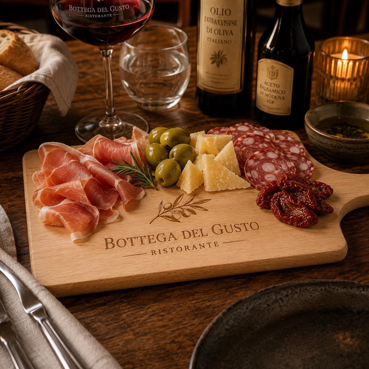 Tagliere rettangolare in faggio personalizzato 34 × 14 cm – foto prodotto 6
